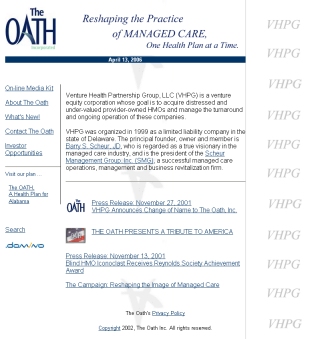 The Oath web site